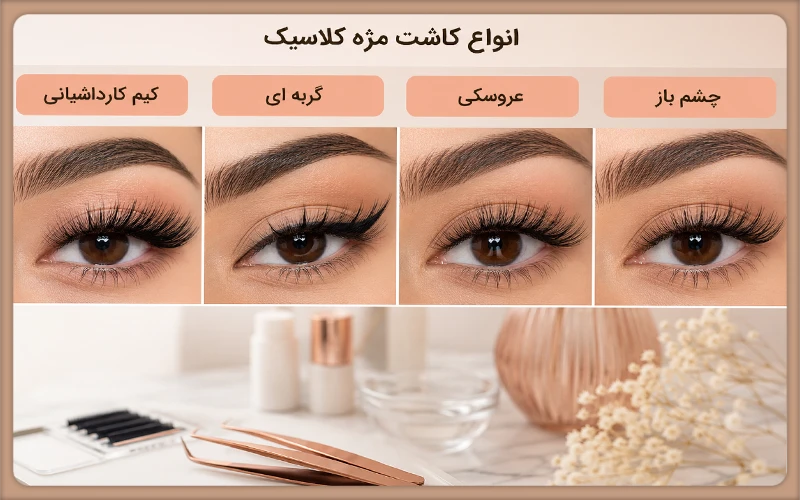 کاشت مژه کلاسیک کیم کارداشیانی 