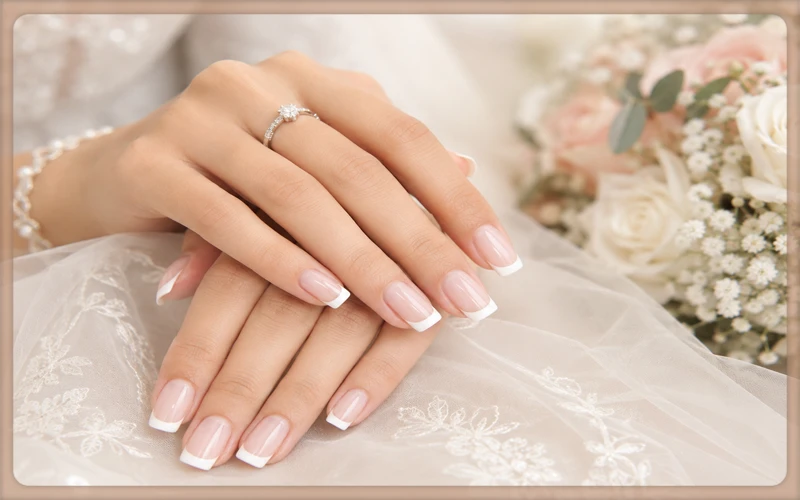کاشت ناخن فرنچ کلاسیک