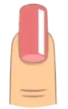 ناخن مربعی گرد
