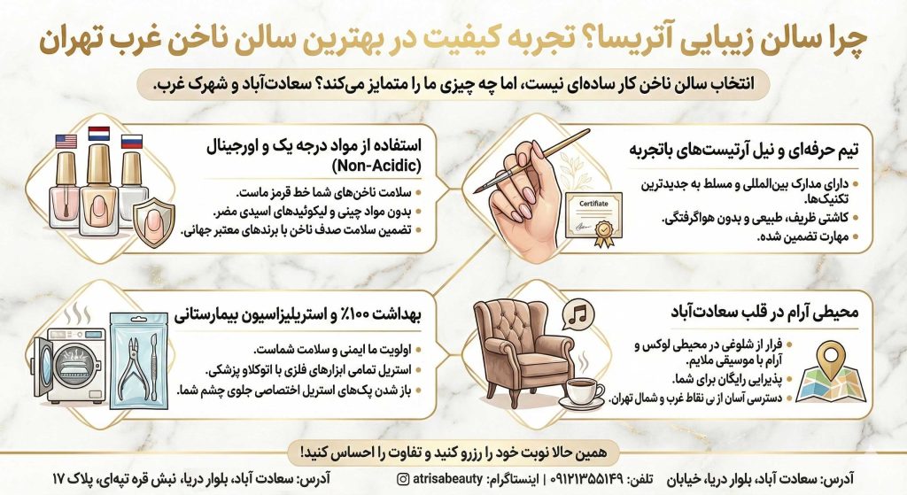 مزایای سالن زیبایی آتریسا